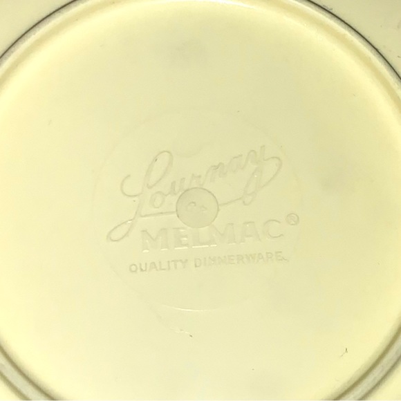 VTG 60’s-70’s LOURNAY MELMAC MCM Melamine Snack Dessert Plates Pastel Set of 7 - Picture 10 of 11